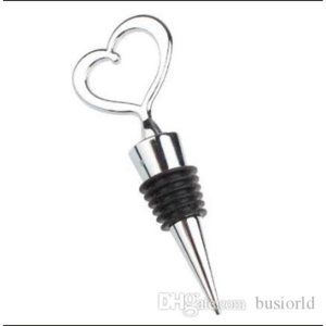Kate Aspen Bouchon de Bouteille Heart Shaped Chrome Bottle Stopper